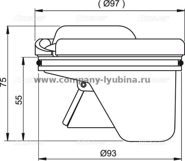 Душевой трап alcaplast apv3344 монтаж